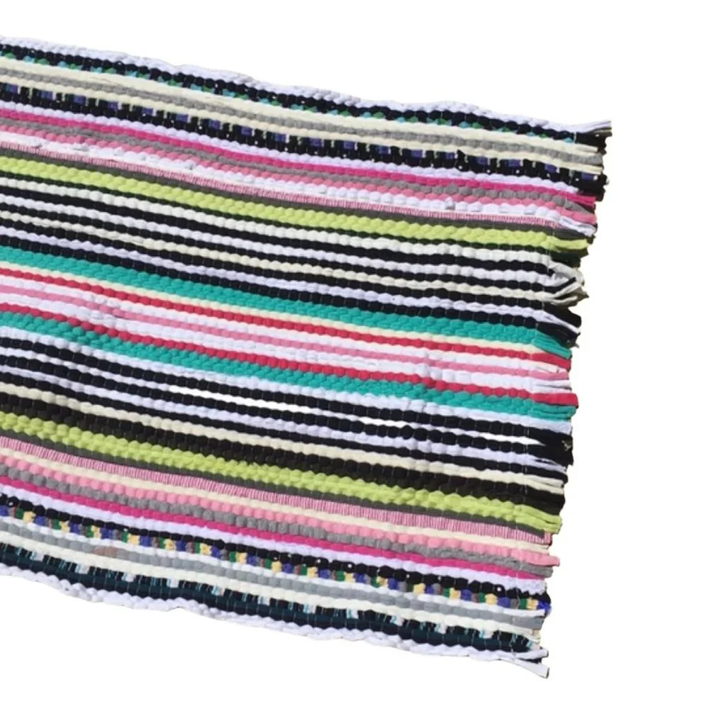 NWT Recycled / Upcycled fabric rug